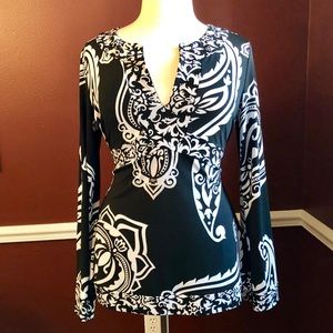 White House Black Market Long Bell Sleeve Tunic